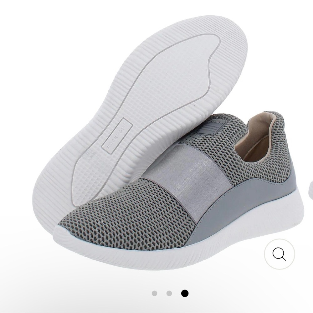 ROCKPORT Womens Slip On Shoes CL ROBYNE SLIPON Size 5.5 M Stone GREY  New